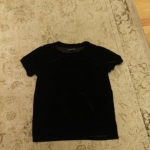 Faux Velvet t-shirt